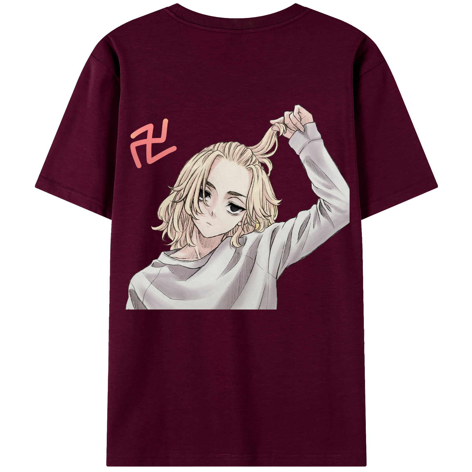 （画像用） 東京リベンジャーズ Tokyo Revengers レディース半袖Tシャツ(バックプリント)